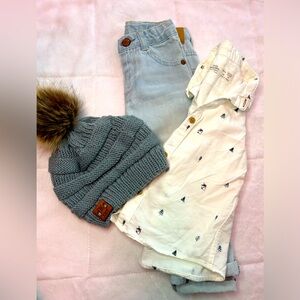 ZARA BABY BOY SET AND BEANIE